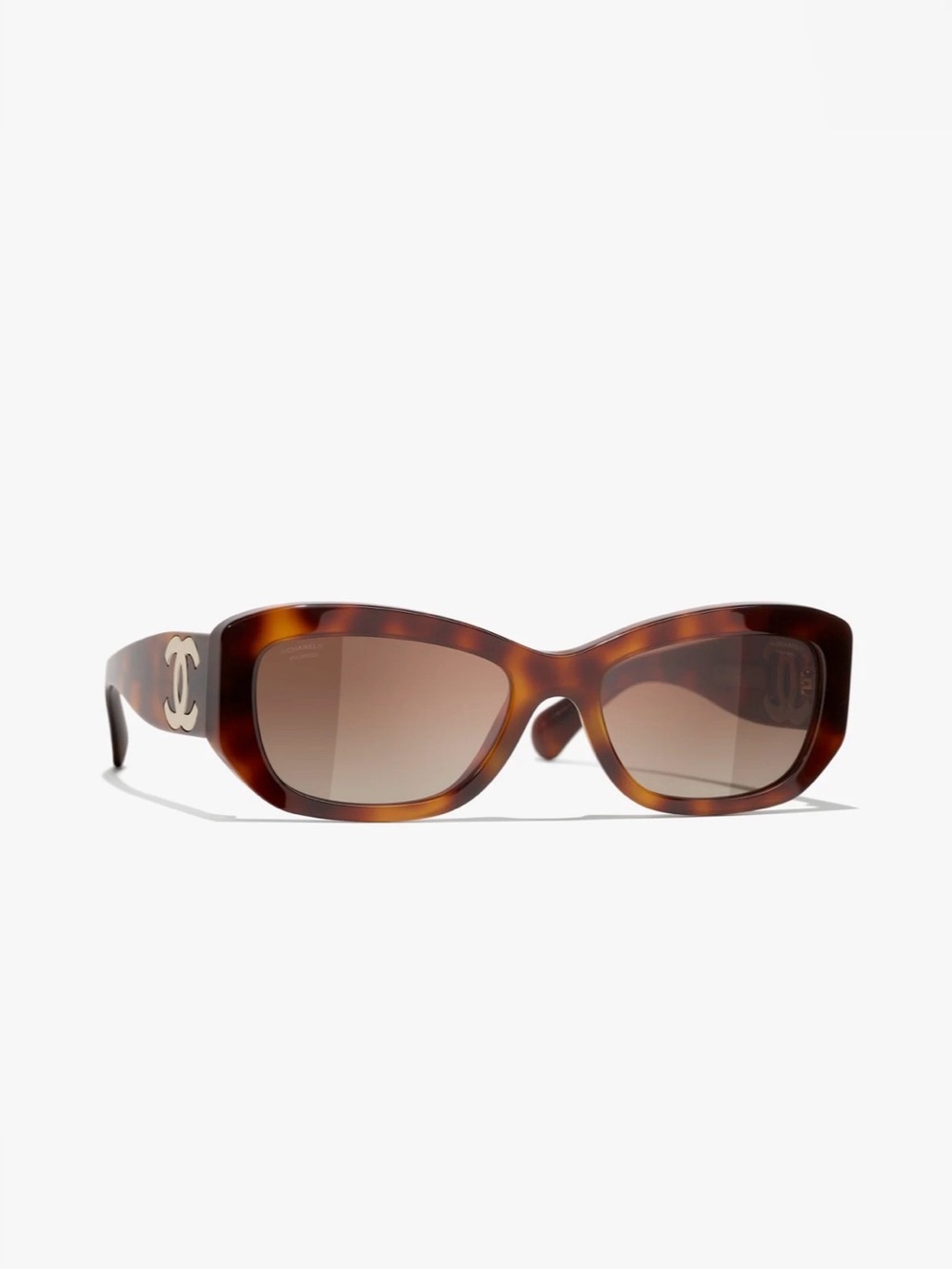 CHANEL Tortoiseshell Cat-Eye Sunglasses - Brown Gradient